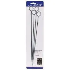 HIC Chrome Skewers 12"