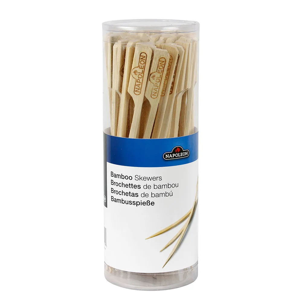 Napoleon Bamboo Skewers 6 Inch For Kabobs And Grilling Heat-Resistant 48 Pack