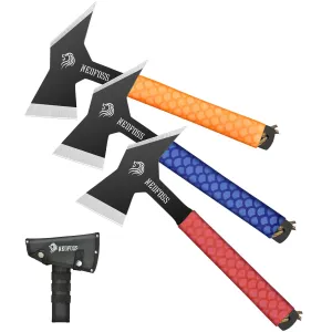 Nedfoss Flash Throwing Axes,Full Tang Throwing Axes Set,  Pack of 3 with Nylon Sheath, Recreation and Competition