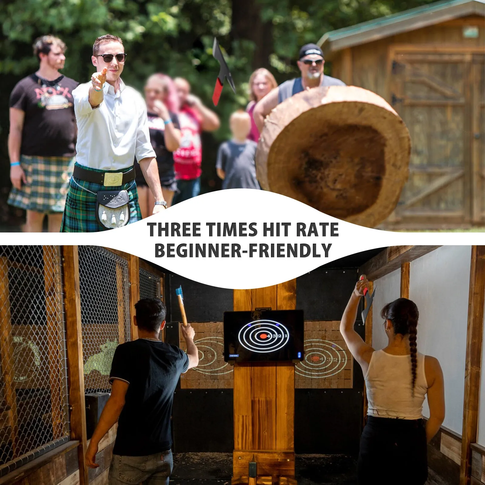 NedFoss Mini-Hawk Throwing Axes Set,Pack of 3