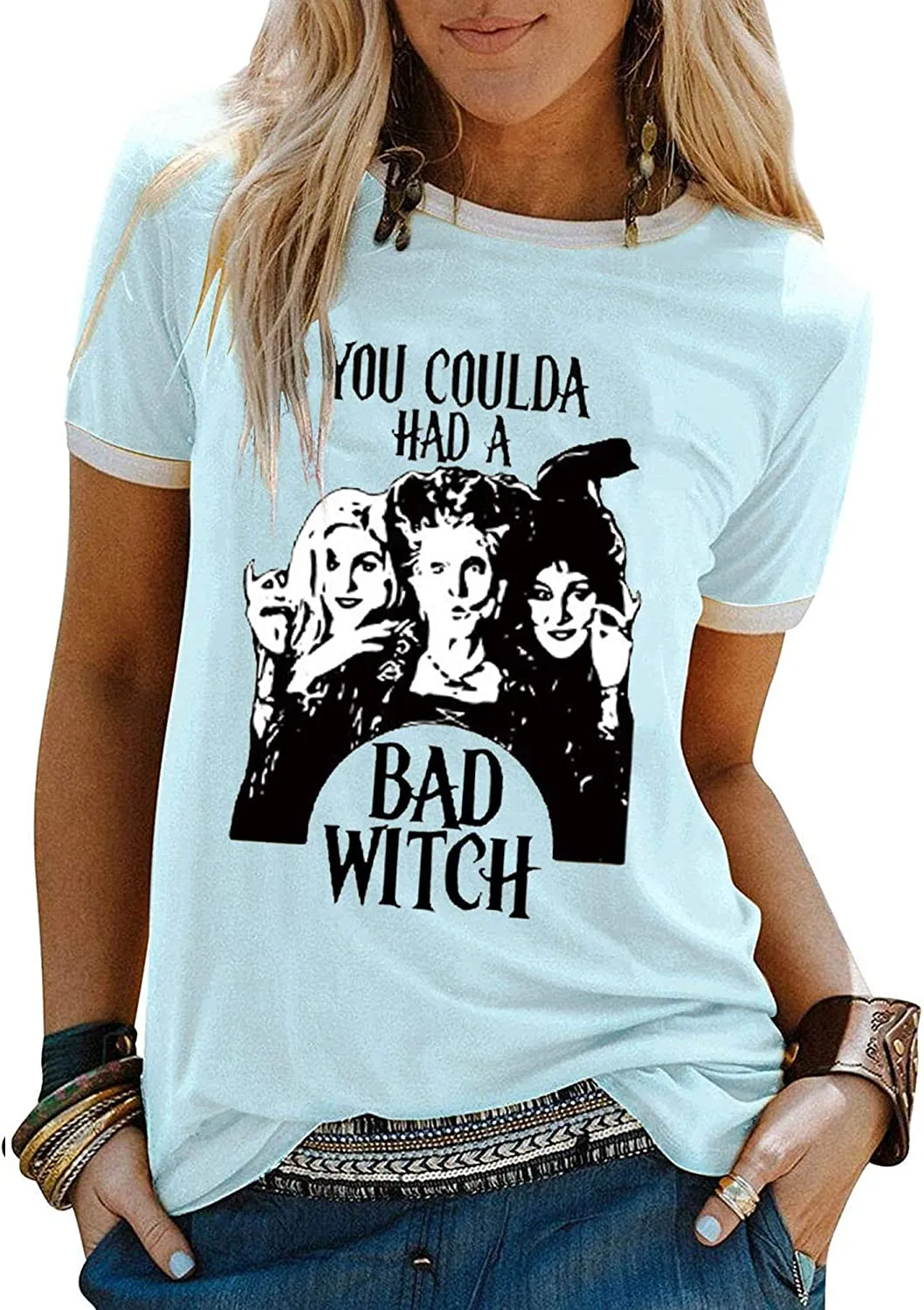 Women You Coulda Had a Bad Witch T-Shirt Halloween Shirt